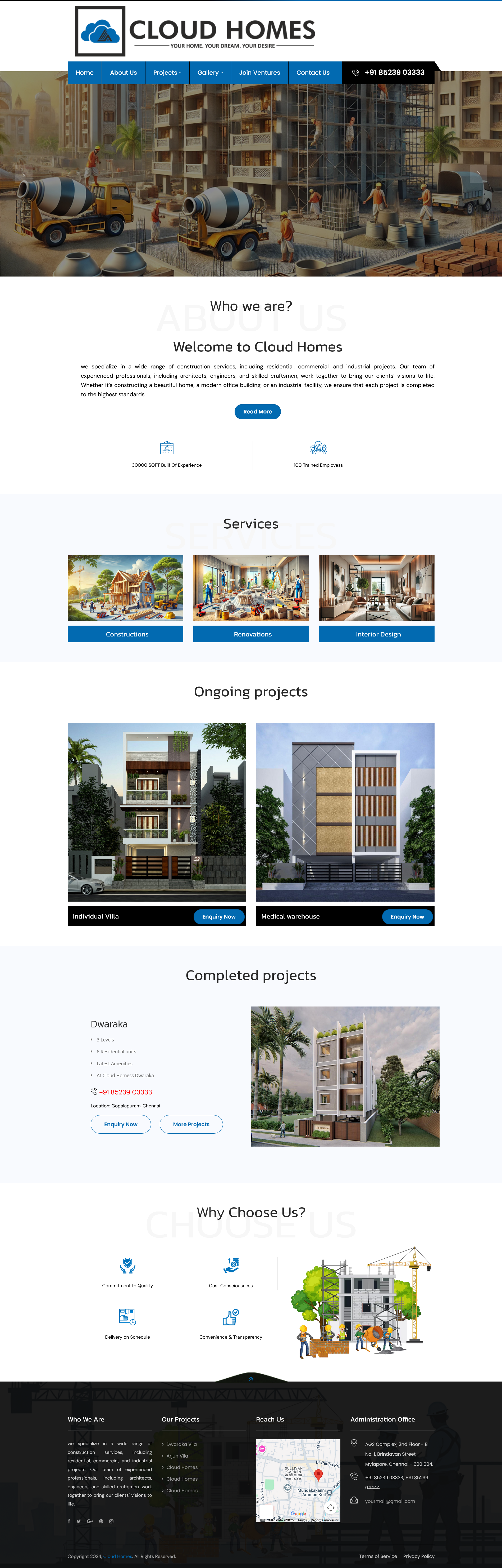 Cloud Homes - Premium Real Estate Hub interface presentation